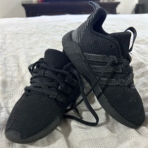 Size 13K Boys Black Adidas shoes $15